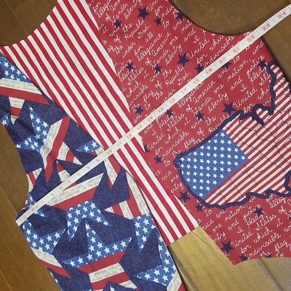 Vintage American Flag Stars And Stripes Patriotic Reversible Vest - Picture 5 of 6